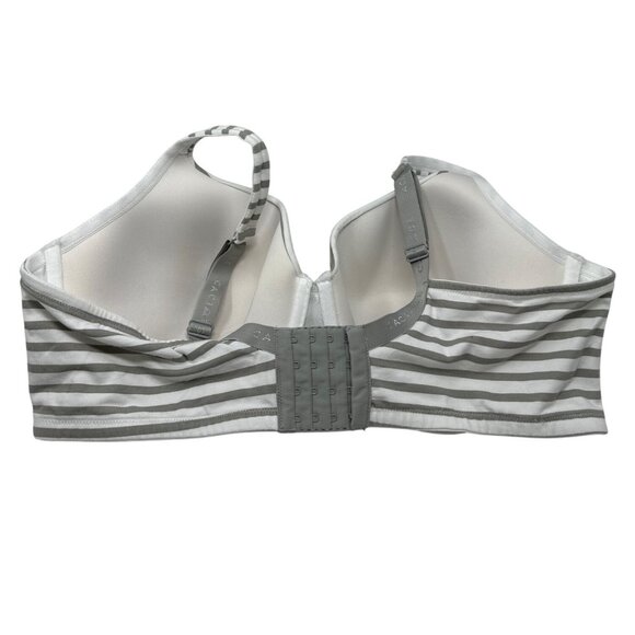 Cacique Striped Full CoverageLightly Lined T-Shirt Underwire Bra Size 42DDD - Picture 4 of 12